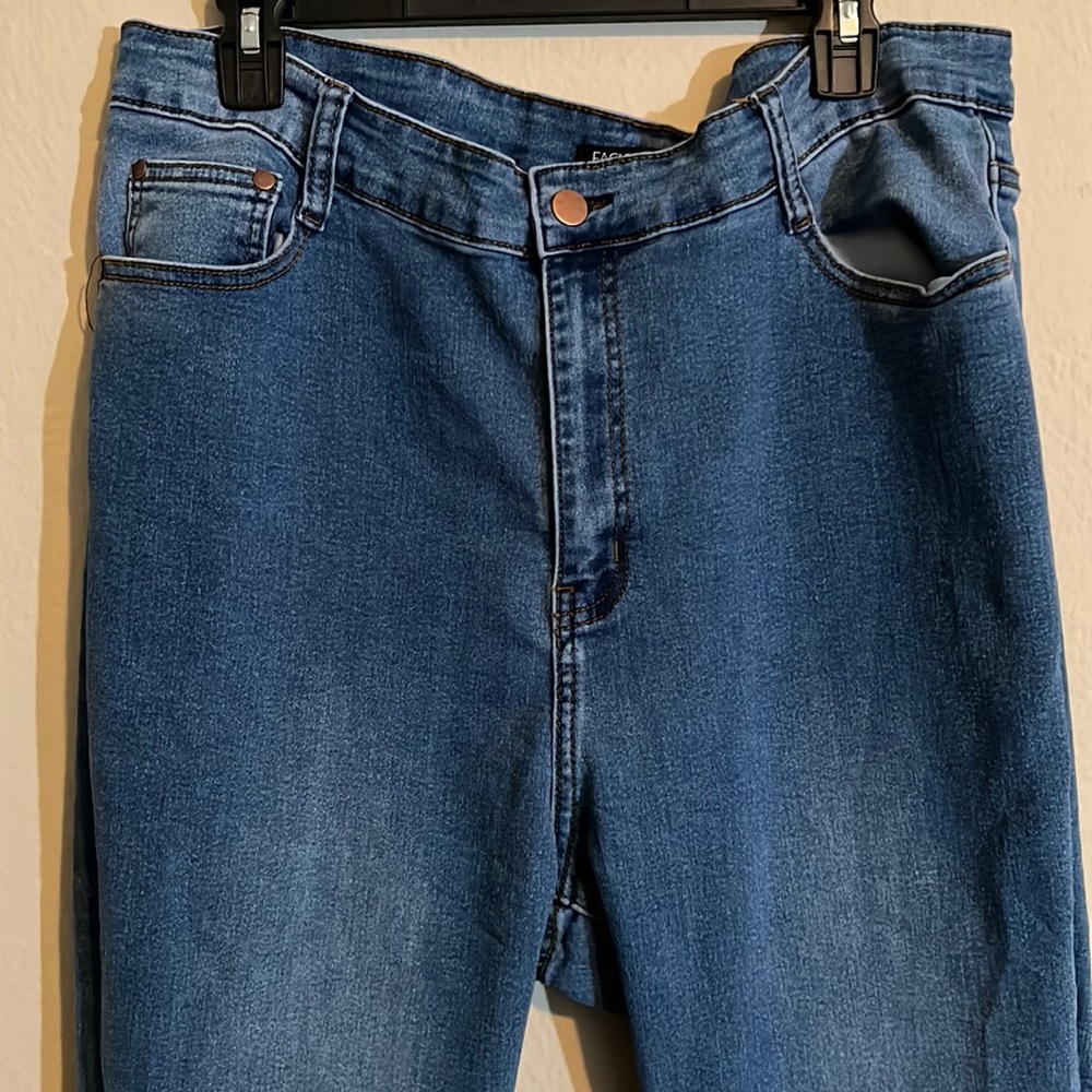 2X fashion nova high waisted skinny jeans